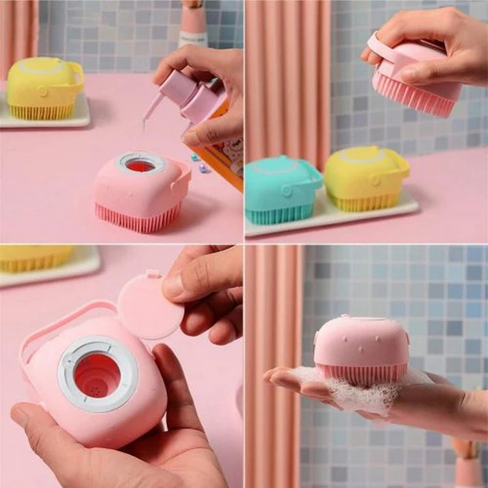 Silicon bath brush