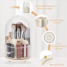 Make up brush storage bin